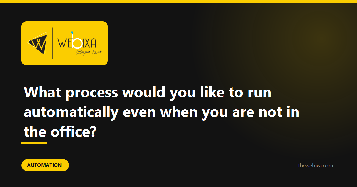 What should still happen correctly when you are not in the office?