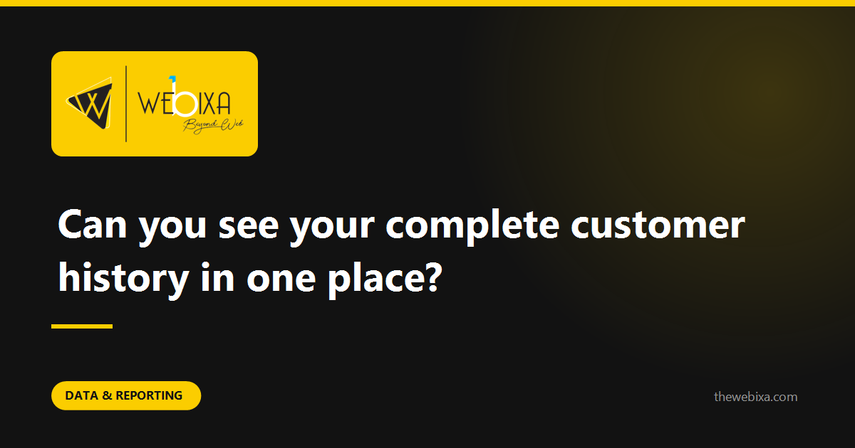Can you see everything about one customer on one screen?